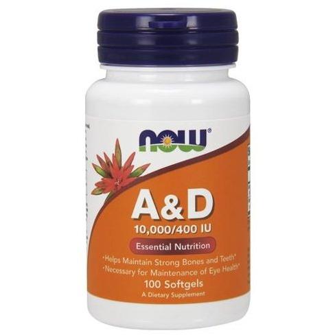 Vitamin A & D, 10000/400 IU - 100 softgels