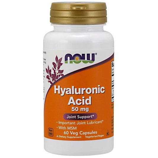 Hyaluronic Acid with MSM, 50mg - 60 vcaps