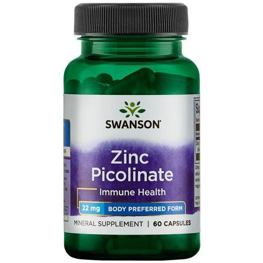 Zinc Picolinate Body Preferred Form, 22mg - 60 caps