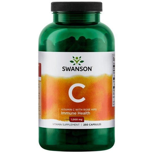 Vitamin C with Rose Hips Extract, 1000mg - 250 caps