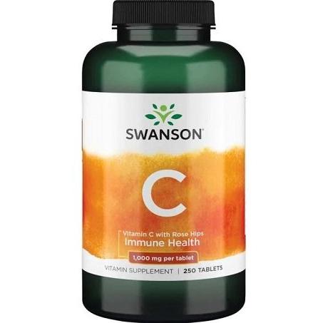 Vitamin C with Rose Hips, 1000mg - 250 tablets