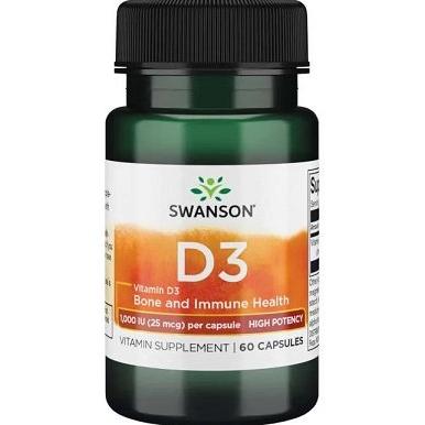 Vitamin D-3, 1000 IU - 60 caps