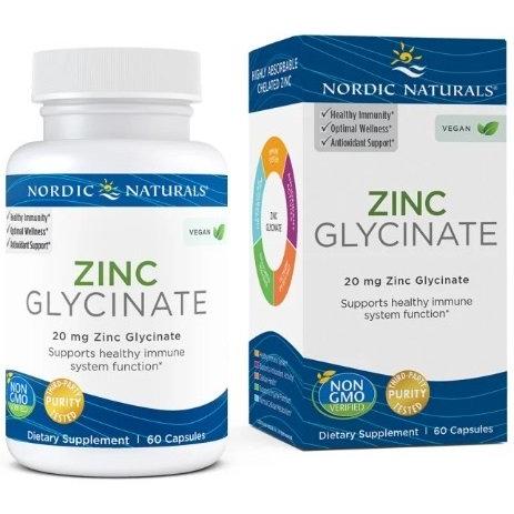 Zinc Glycinate, 20mg - 60 caps