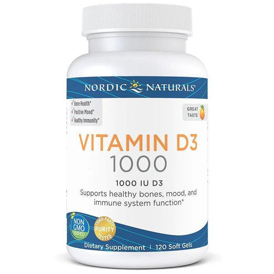 Vitamin D3, 1000 IU Orange - 120 softgels